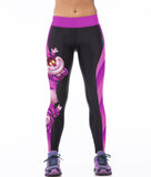 Gloomy Owl Printed Purple Big Size Sports Pants