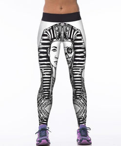 Gloomy Owl Printed Purple Big Size Sports Pants